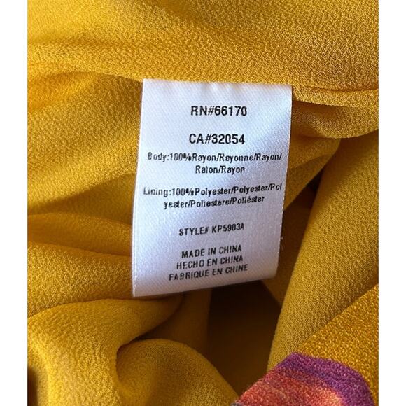 Greylin By Anthropologie Jumpsuit Women's Yellow Floral Print Sz. S Wide Leg NWT - Picture 6 of 10